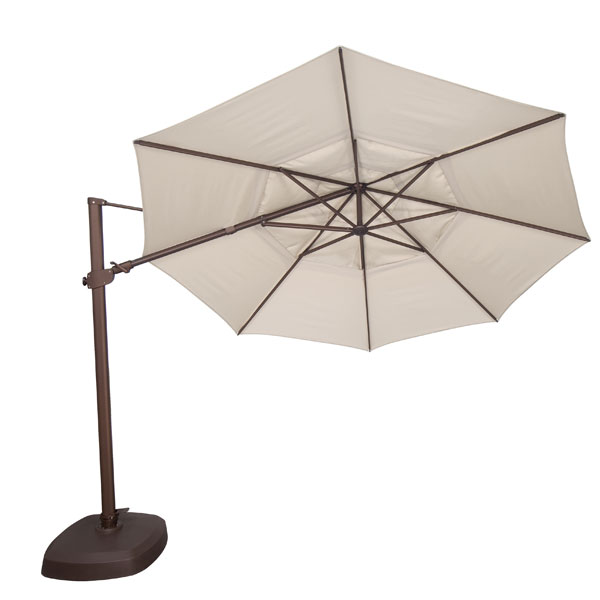 11.5′ AG Series Cantilever Umbrella Black Frame Grade A by Treasure Garden